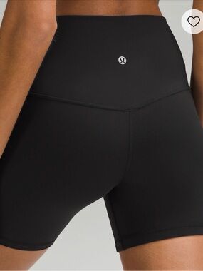 lululemon athletica 6” High-Rise Align Black Women’s Bike Shorts